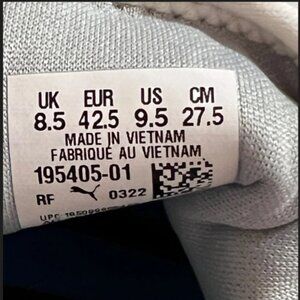 Men Puma GS-One Spikeless Golf Shoes in white and high-rise gray